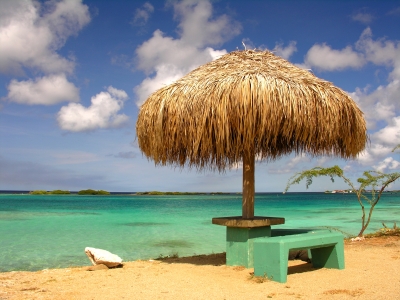 Aruba: una palapa sulla spiaggia