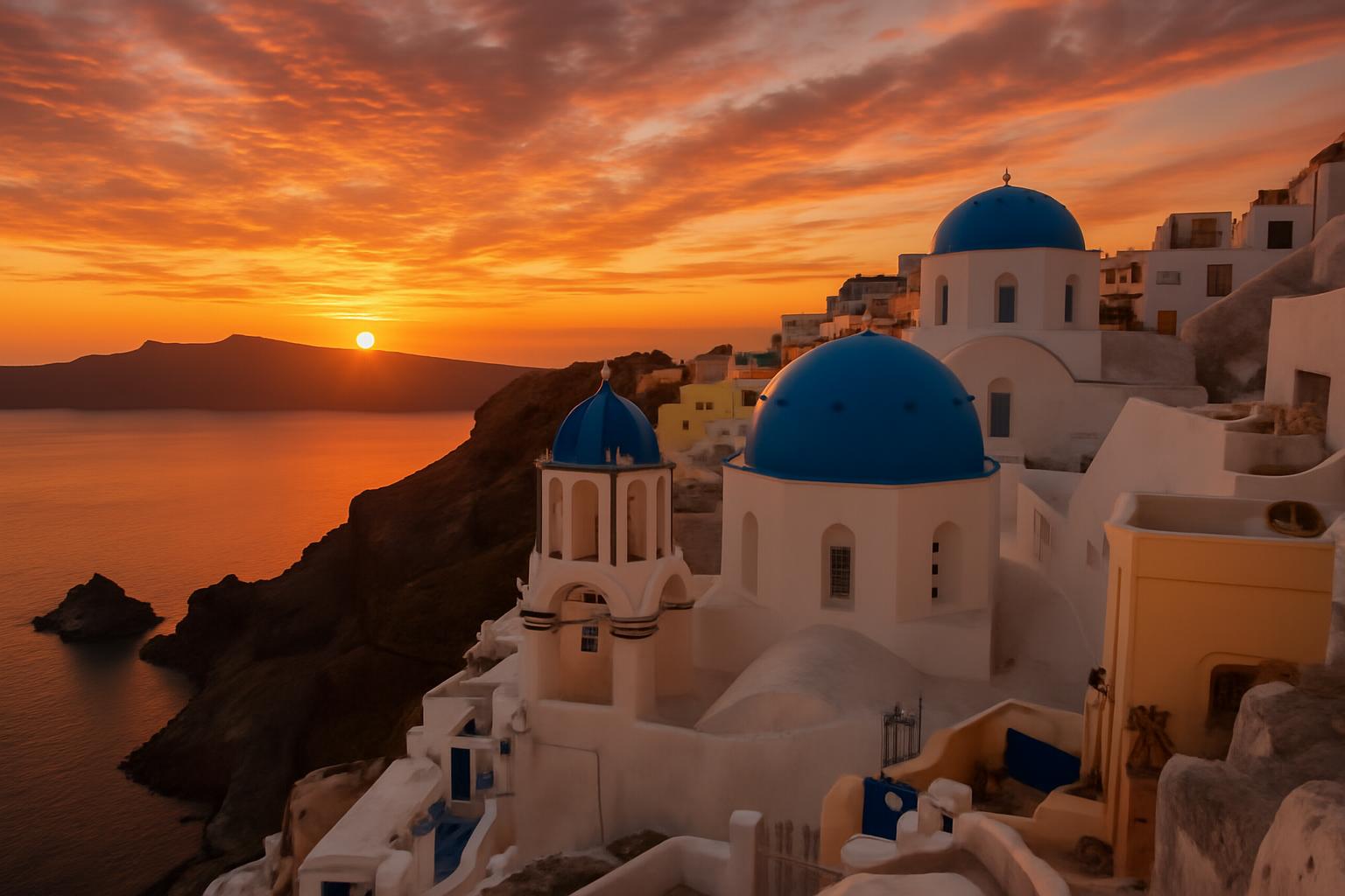 Tramonto a Oia, Santorini