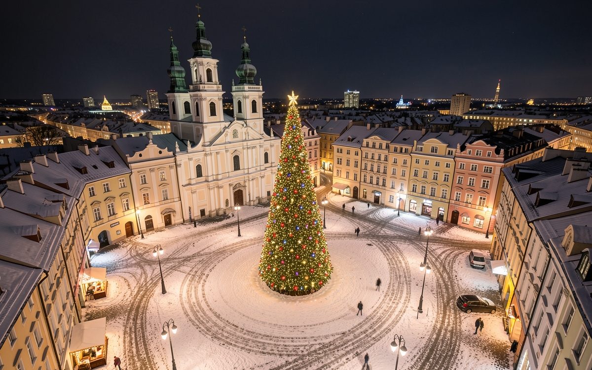 A Vilnius per ammirare l'albero di Natale piu' luminoso del mondo
