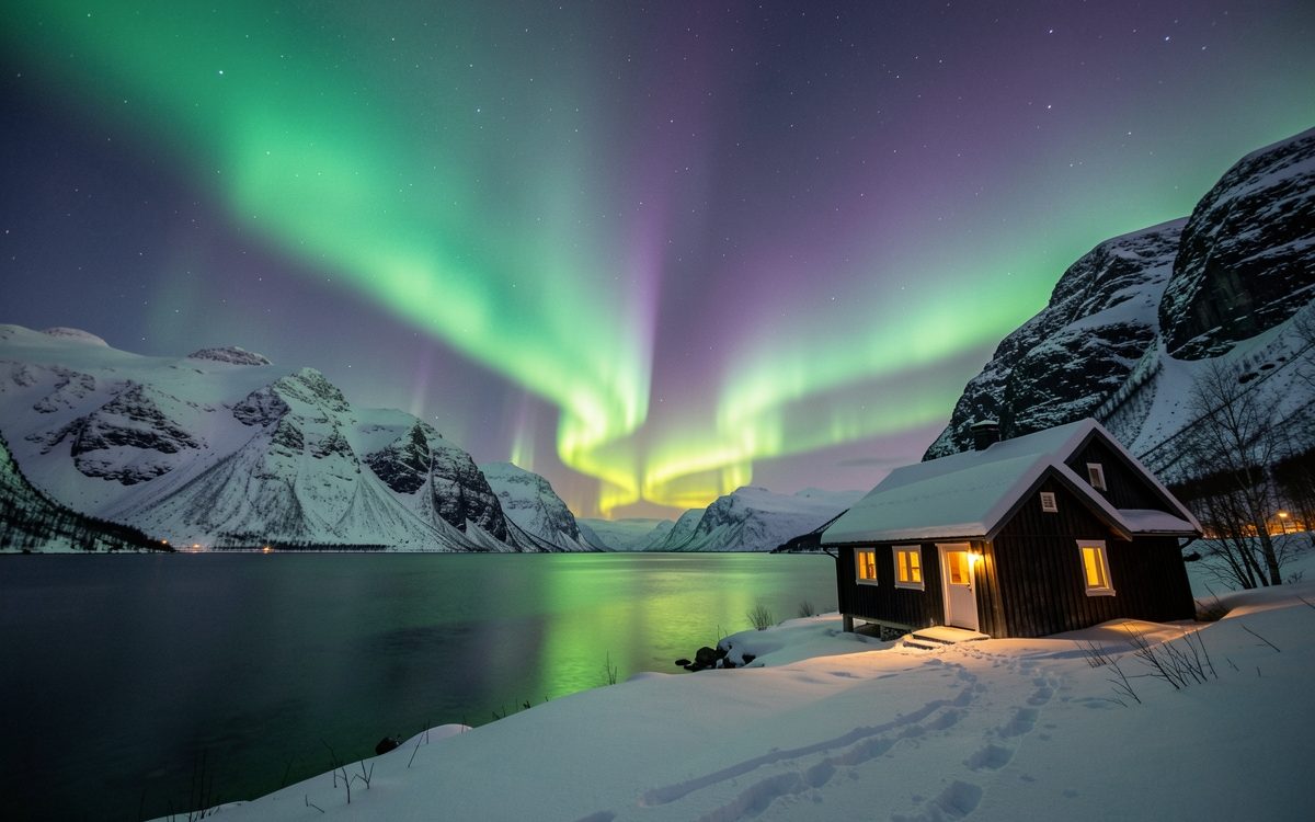 Aurora boreale: suggestione pura